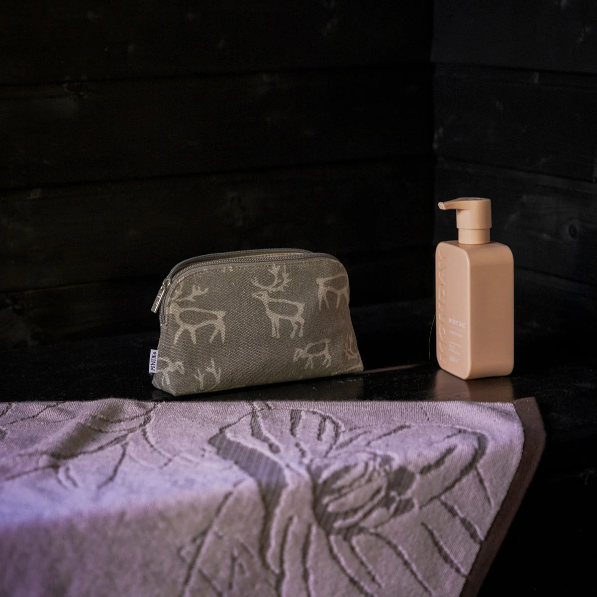 Pentik Saaga Grey Small Cosmetic Bag - Image 2
