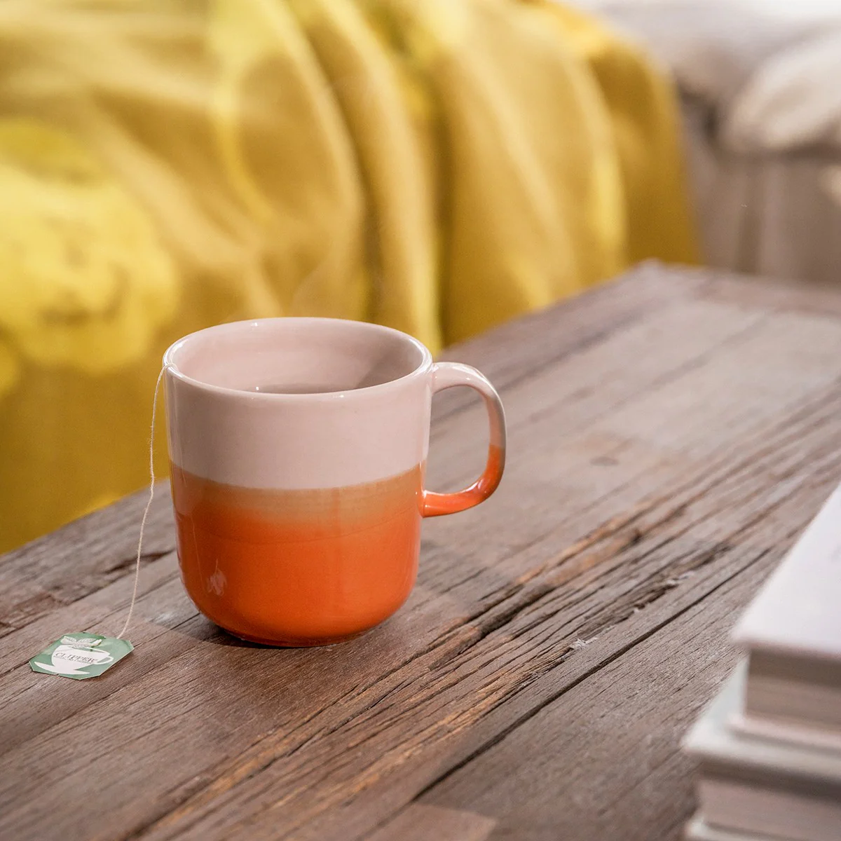 Pentik Tuntu Light Pink / Orange Large Mug - 15 oz - Image 5