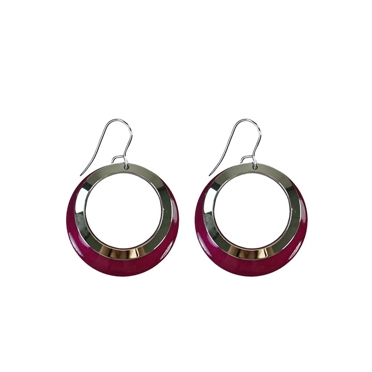 Pohjolan Helmi Duetto Fuchsia Earrings