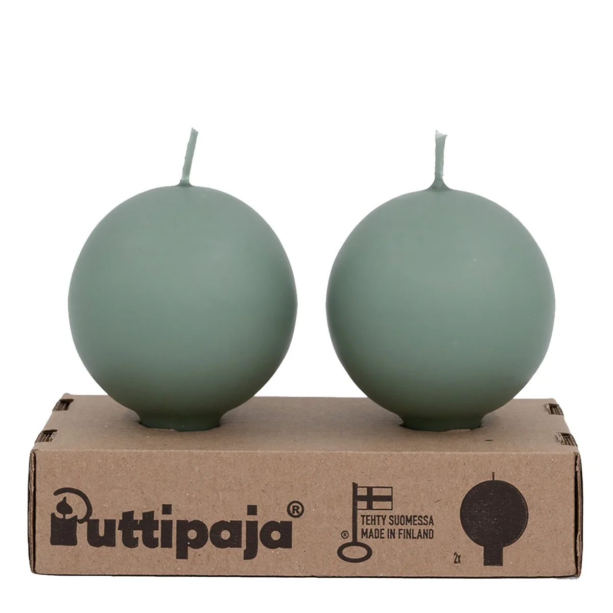 Festivo Jade Ball Candles - Set of 2 - Image 3