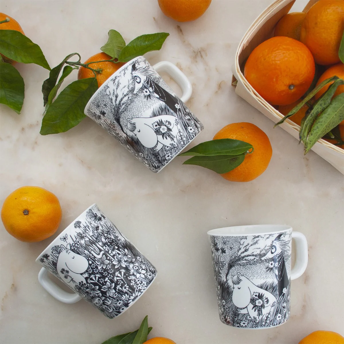 Moomin Graphic Black / White Children's Mug - Image 2