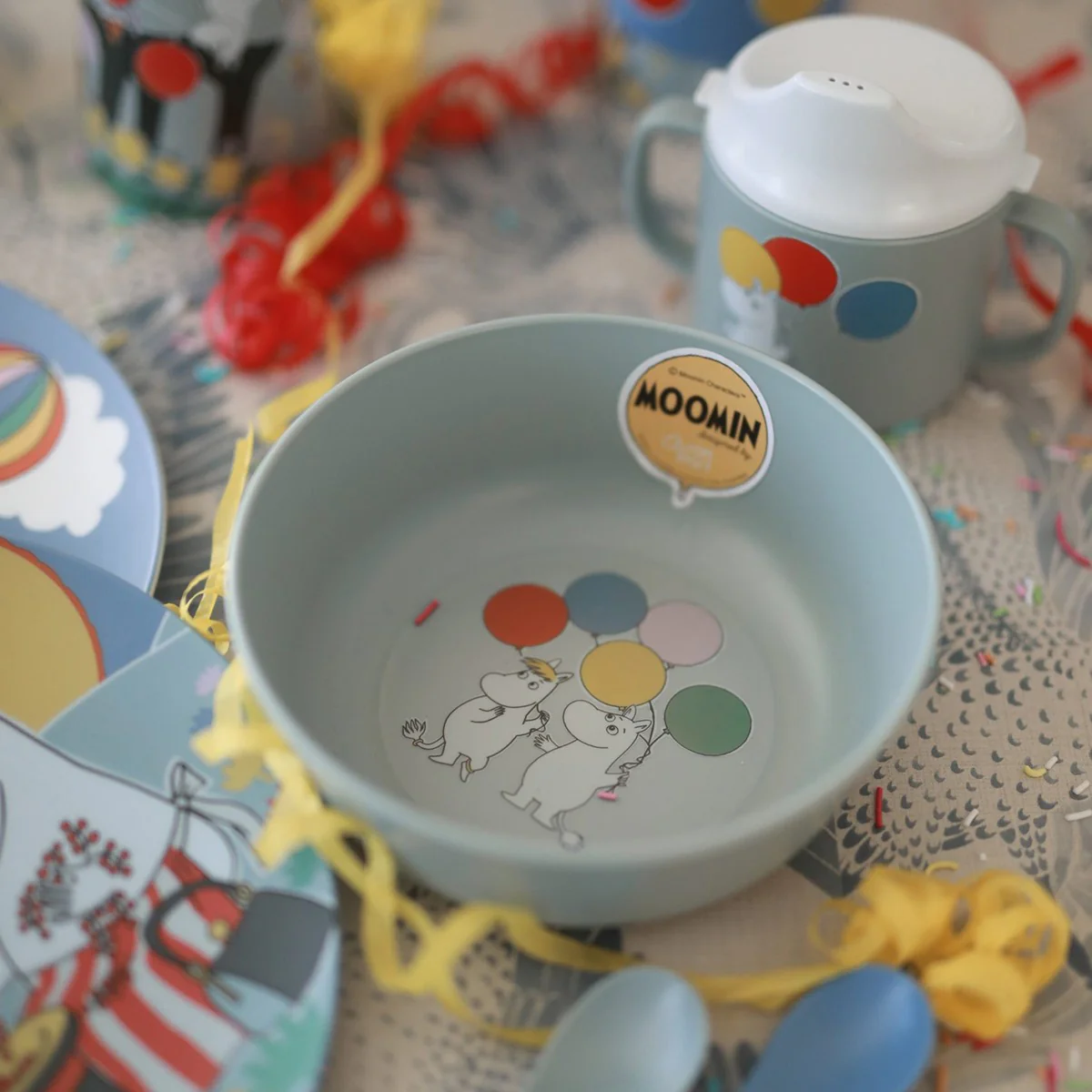 Moomin Festivities Grey Children's Bowl - Image 2