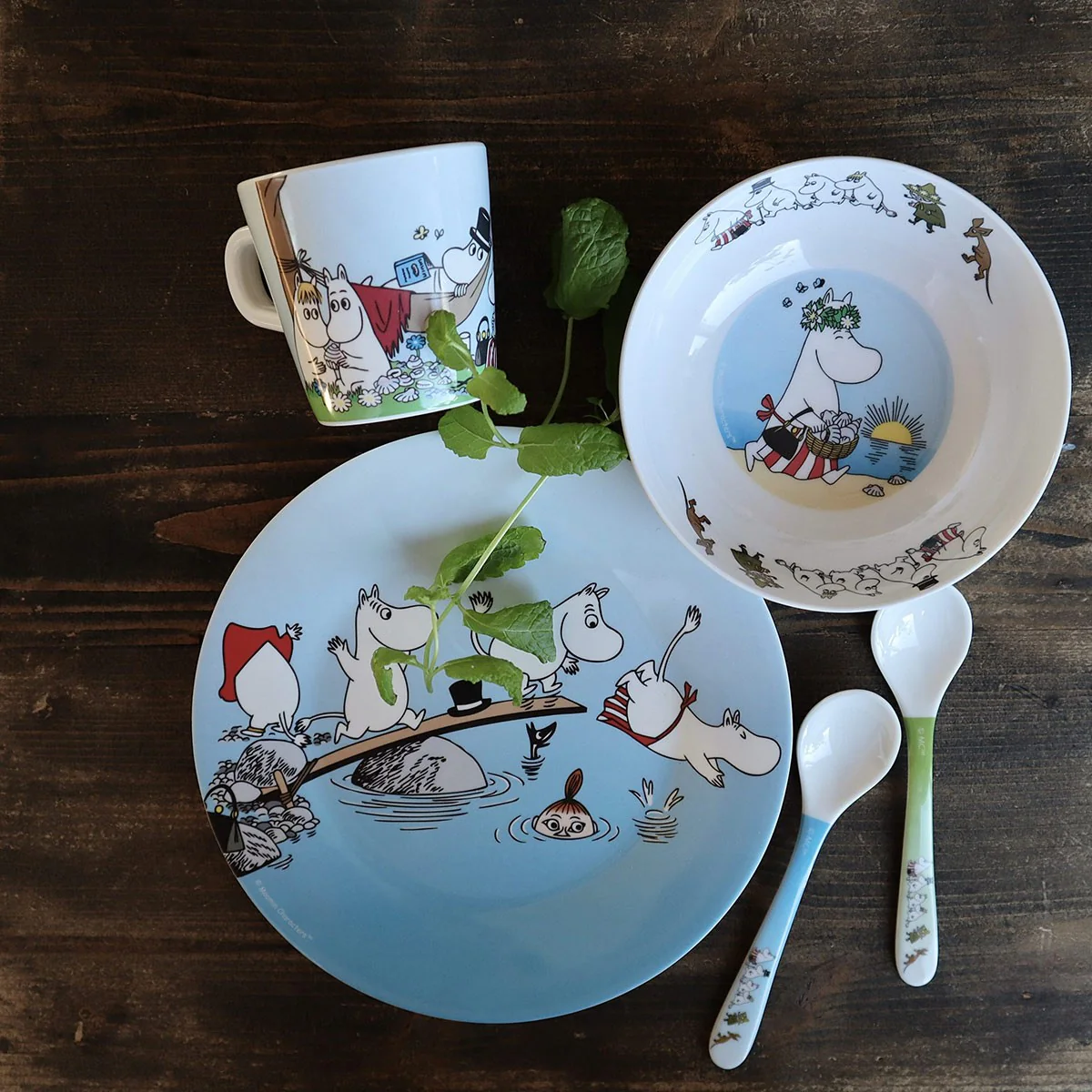 Moomin Snorkmaiden Blue / Green Children's Spoon Set - Image 2