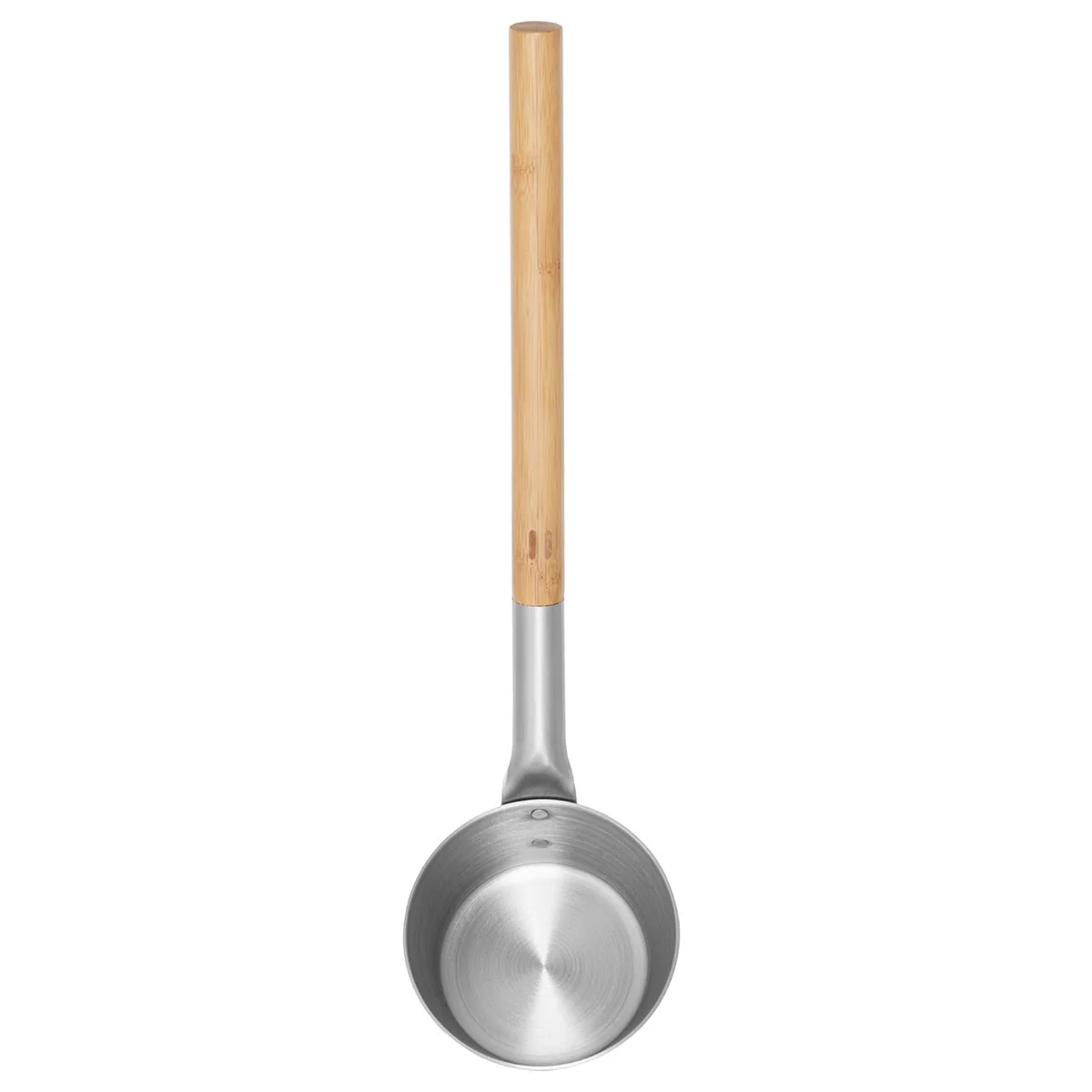 Rento Aluminum / Bamboo Silver Sauna Bucket & Ladle Set - Image 5