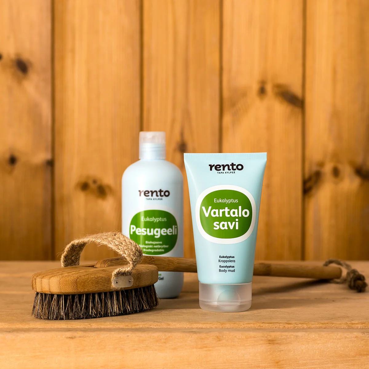 Rento Natural Bamboo Bath Brush - Image 6