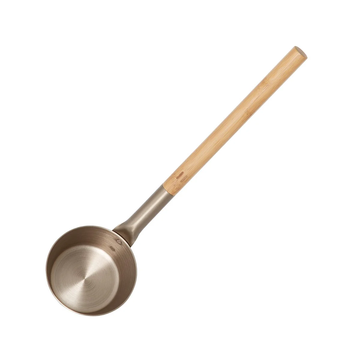 Rento Champagne Aluminum & Bamboo Sauna Ladle - Image 3