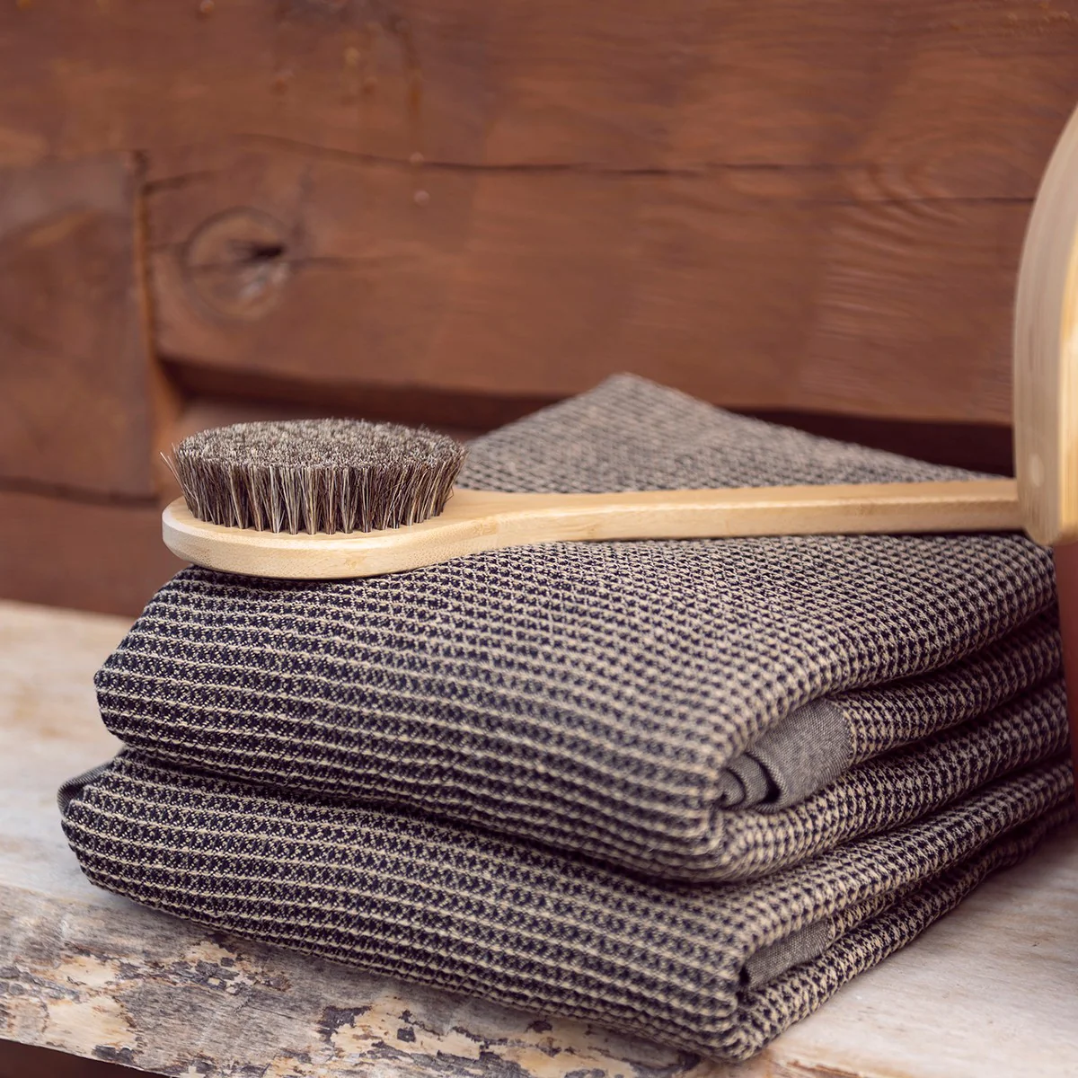 Rento Kenno Brown / Black Sauna Bench Cover - Image 3