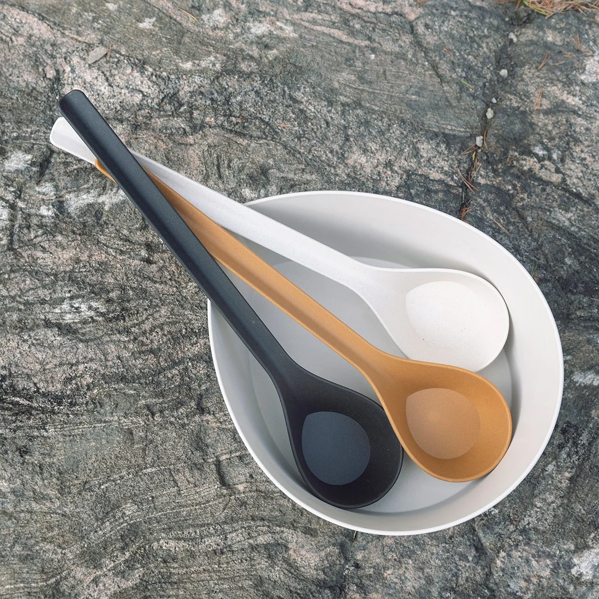 Rento Pisara Natural Speckled Brown Sauna Basin & Ladle Set - Image 6