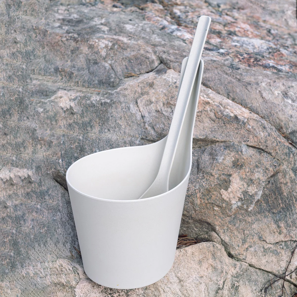 Rento Pisara Speckled Ivory Sauna Bucket - Image 2