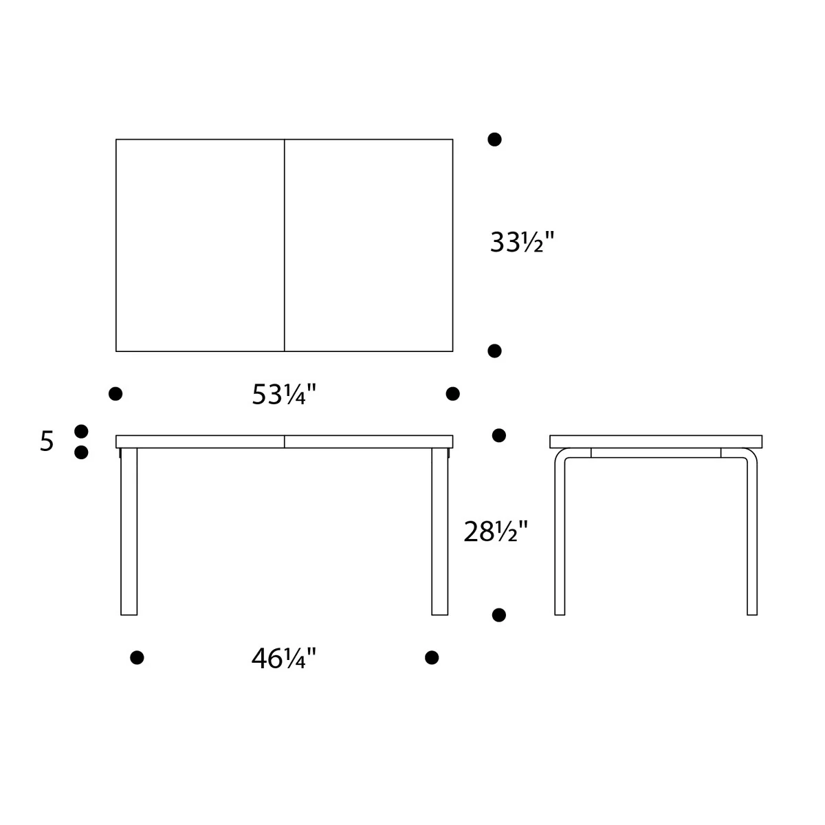 Artek Alvar Aalto 97 Extension Table - Image 4