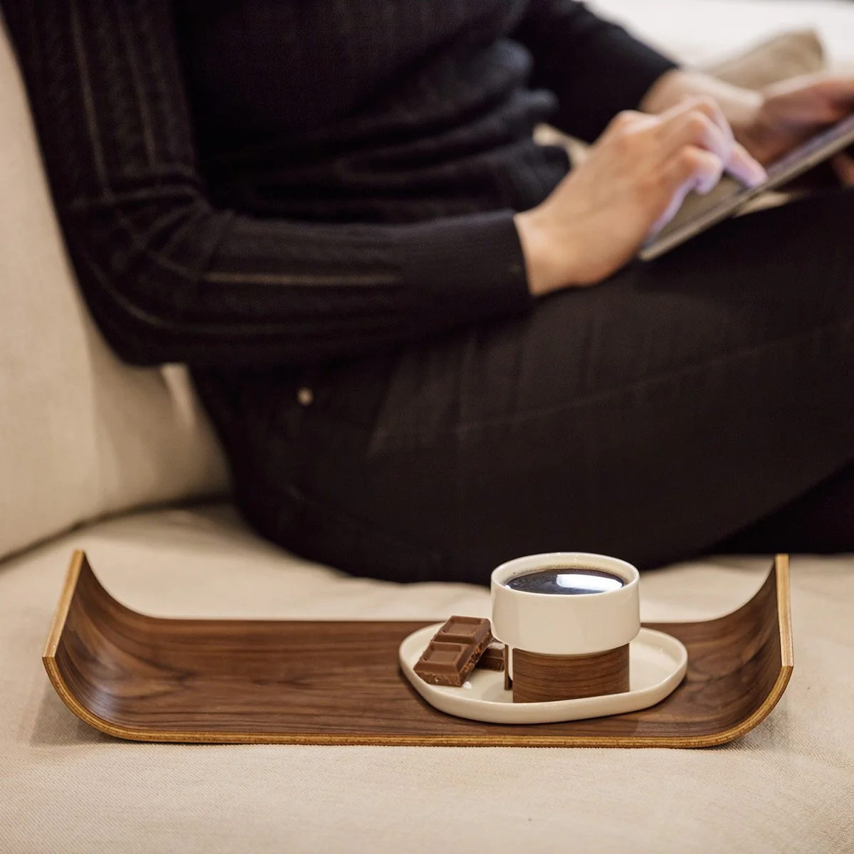 Tonfisk Warm Walnut Serving Tray - Image 3