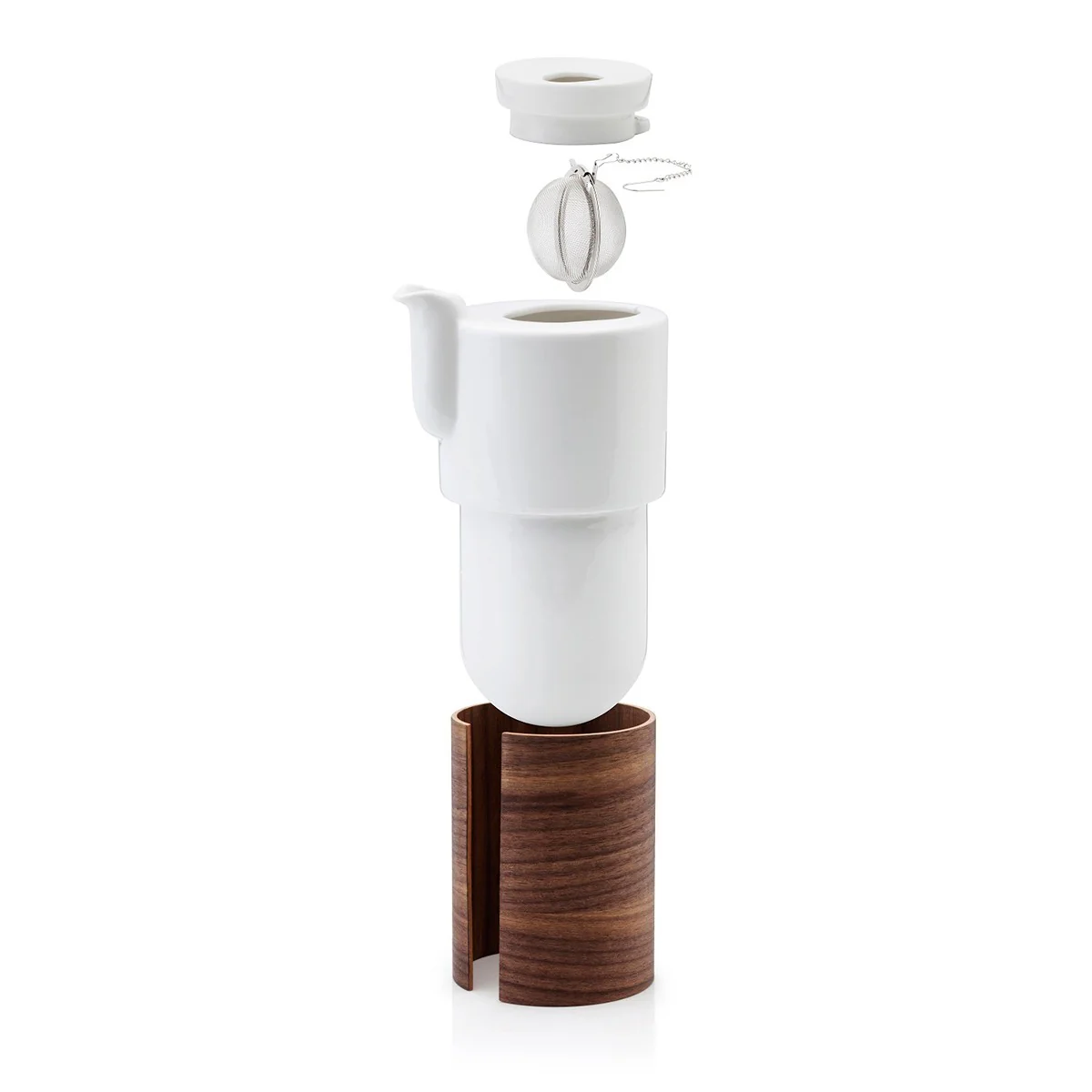 Tonfisk White Warm Small Tea / Coffee Pot - Image 4