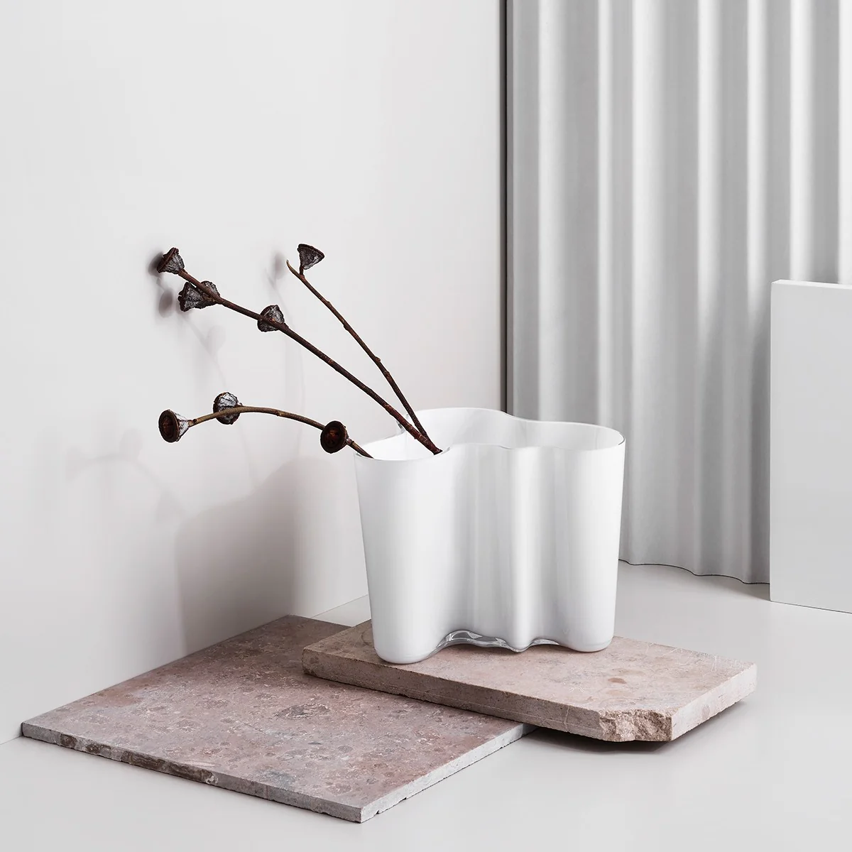 iittala Aalto White Vase - 4-3/4" - Image 2